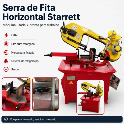 Serra de Fita Horizontal Starrett S3720 ? Ano 2012 ? 220V