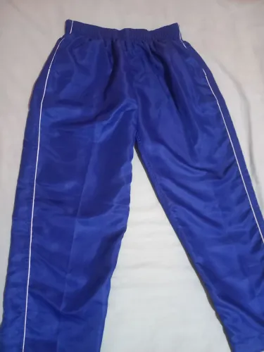 Calça tactel masculina azul.