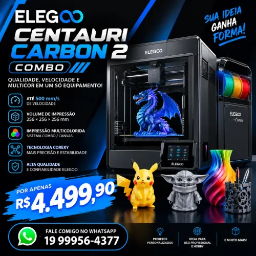 Máquina 3D elegoo 3D carbon 2