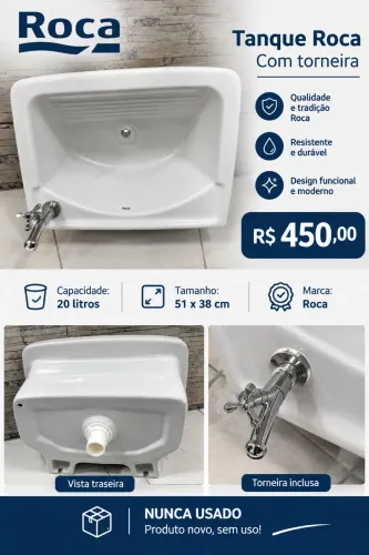 TANQUE NOVO SEM USO .