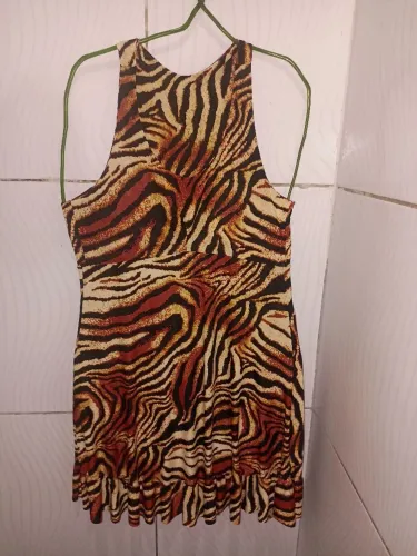 Vestido Curto Animal Print Feminino G