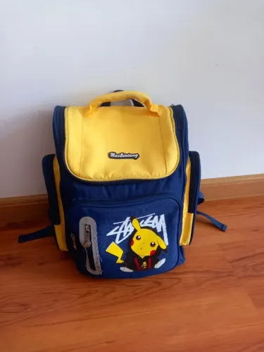 Mochila mala bolsa Pokemon Pikachu: à prova d?água e super resistente