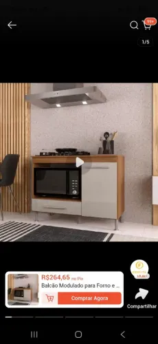 Armario para cooktop