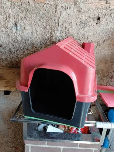 Casa pet vermelho número 2 semi nova 
