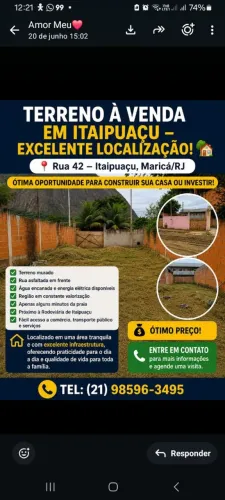 Terreno jardim atlantico itaipuacu