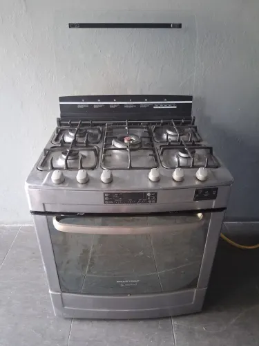 Fogão Brastemp inox 5 bocas