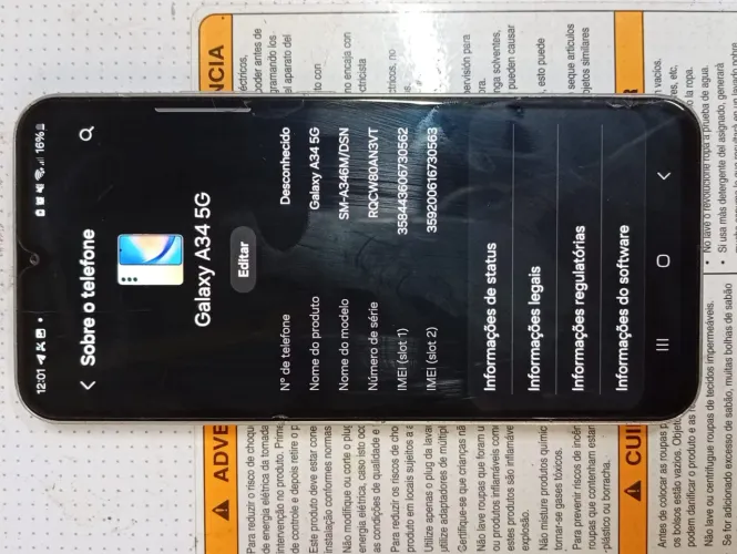 ?Desapego! Galaxy A34 Lindo e Em Perfeito Estado