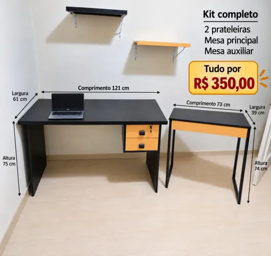 Mesa de computador + o kit inteiro