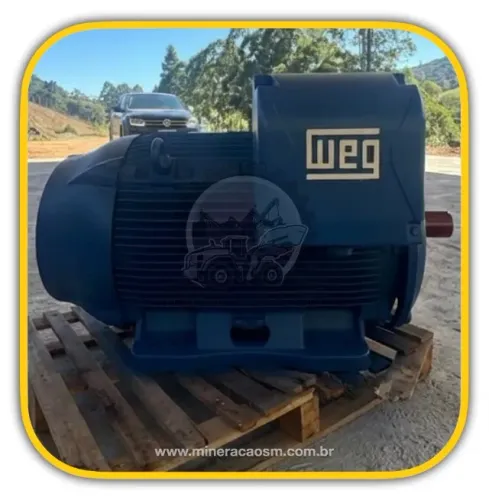 Motor Elétrico WEG 500cv, 1110rpm, novo