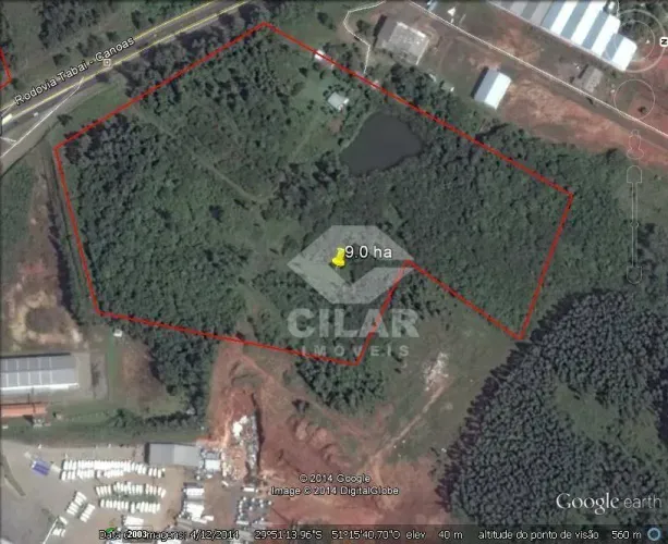 Área à venda, 90000 m² por R$ 5.500.000,00 - TABAI - Nova Santa Rita/RS