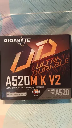 PLACA MAE GIGABYTE A520M K V2 - NOVA NUNCA USADA