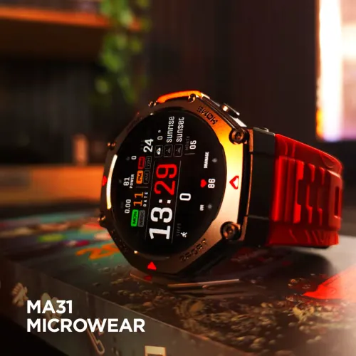 Relógio Smartwatch MA31 Microwear | 3ATM a prova d'água | 1Gb de Armazenamento