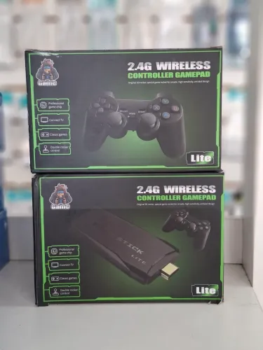 Game stick 4k 2 controles e 10 mil jogos retrô - entrega em slz e região