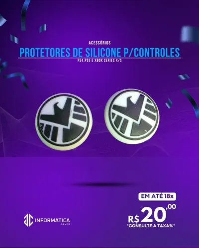 ACESSÓRIO PROTETORES DE SILICONE P/CONTROLE