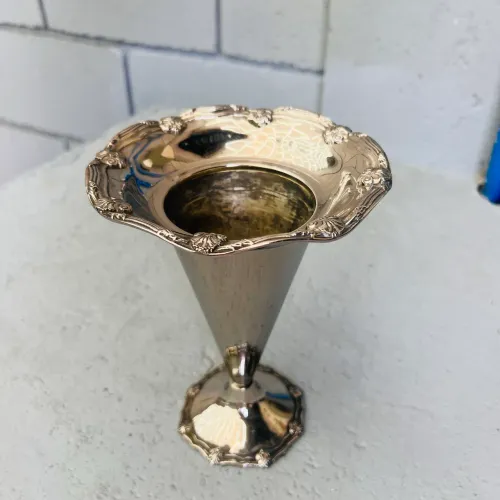 Vaso decorativo em prata antigo