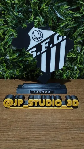 Placa Decorativa do Santos ? Feita em 3D
