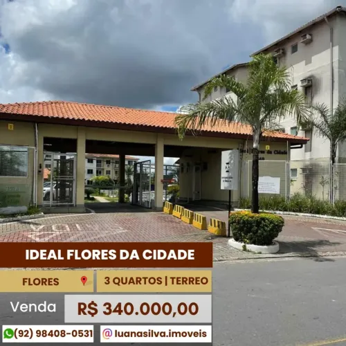 IDEAL FLORES DA CIDADE - Imóvel para venda  com 3 quartos em Flores - Manaus - AM