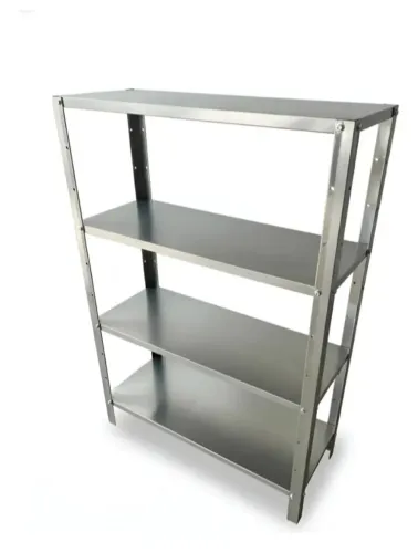 Estante em Inox Industrial 4 Planos Reforçada - Uso Diversos