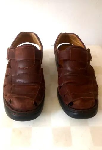 Sandália masculina confort Doctor Shoes couro