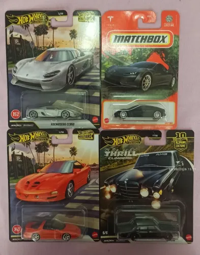 3 Hot Wheels Premium + Matchbox