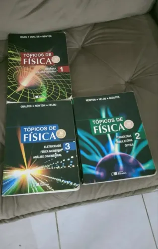 COLEÇÃO TÓPICOS FÍSICA VOL 1,2, e 3 
