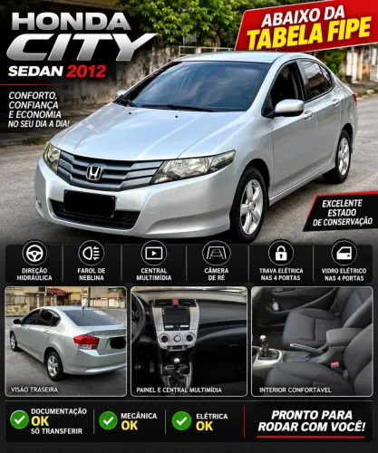 Honda City Sedan LX 1.5 Flex 16V 4P Mec. 2012