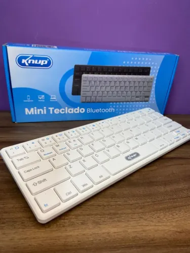 Mini teclado knup bluetooth Branco 10an