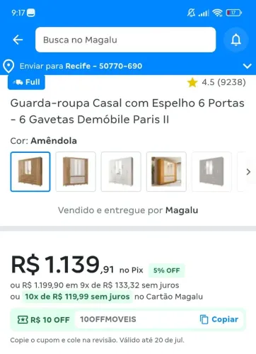 Guarda Roupa Novíssimo!!