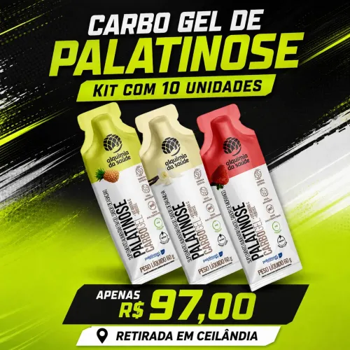 Carbogel Palatinose kit com 10 Alquimia da Saúde 