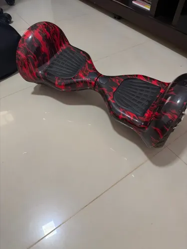 Hoverboard Elétrico Vermelho e Preto - Usado