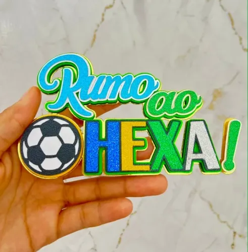 Topo de Bolo Copa do Mundo