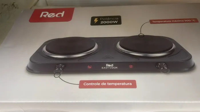 Fogão elétrico 2 bocas novo na caixa 