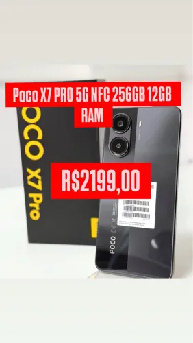 Poco X7 Pro 5G NFC 256+12 Lacrado Entregamos Grátis Garantia