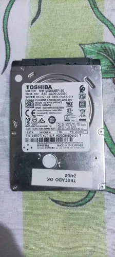 HD Toshiba MQ04ABF100 1TB SATA 2,5" para Notebook - Funcionando Perfeitamente