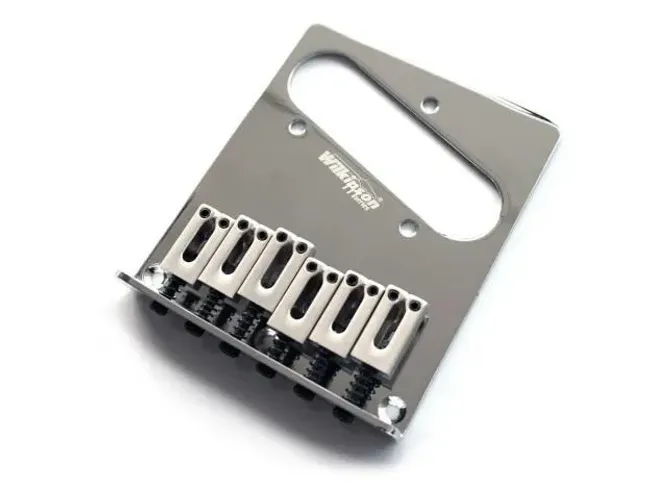 Ponte para Telecaster Fixa com Carrinhos Cromada Wilkinson