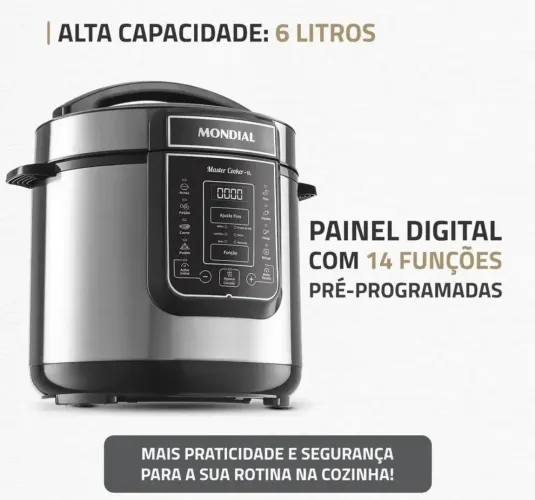 Panela elétrica de pressão digital