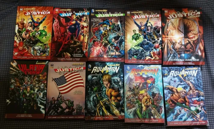 Liga da Justiça+ Aquaman Novos 52 DC DELUXE coleção completa 