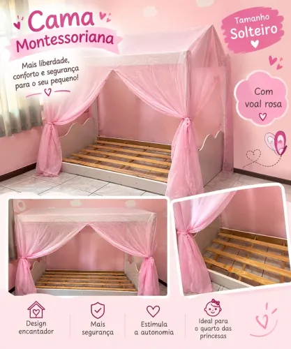 Cama solteiro montessoriana