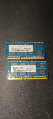 2 Memórias de Notebook DDR3 Kingston 4GB 12800 PC3 