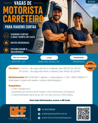 Motorista Carreteiro(a)