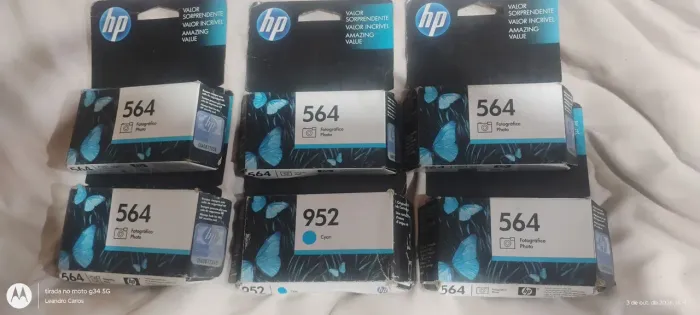 Kit 6 cartuchos Hp modelo 564 3ml