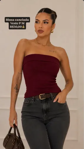 Blusa tomara que caia