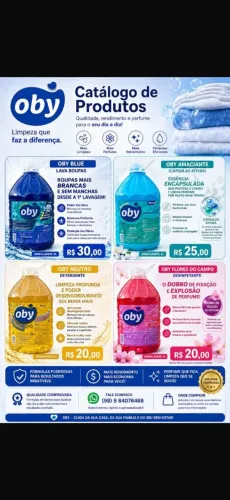 Produtos de limpeza OBY 5L