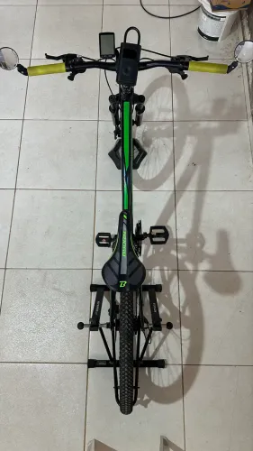 Bicicleta aro 29 + Rolo de treino + Bomba eletrônica Xiaomi