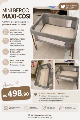 Mini Berço Maxi Coxi