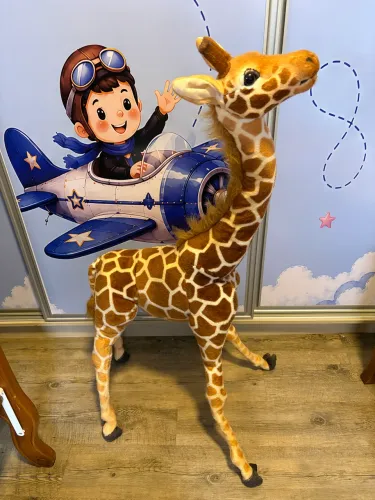 Girafa de pelúcia - 1m e 20cm - $80,00