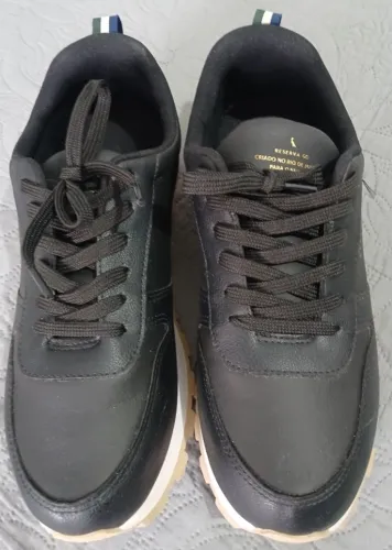 Tênis Masculino Casual Reserva Confortável - Preto / Usado 3 Vezes