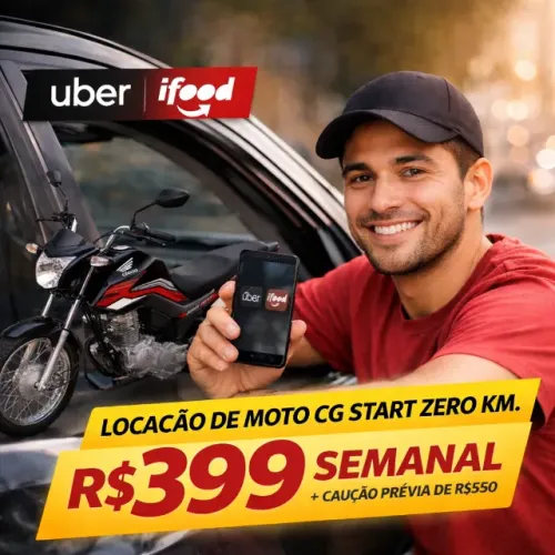 ? LOCAÇÃO/ALUGUEL DE MOTO HONDA CG START 0 KM