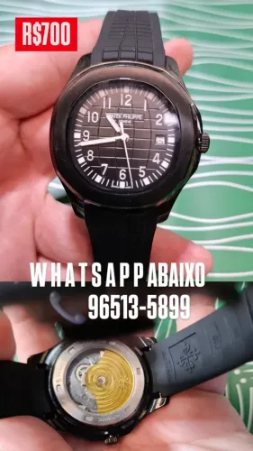 Relógio PATEK PHILIPPE AQUANAUT AUTOMÁTICO - ALL BLACK