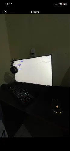 ? PC GAMER RYZEN 5 5500 + GTX 1650 RGB ? GABINETE AQUÁRIO BRANCO ?
